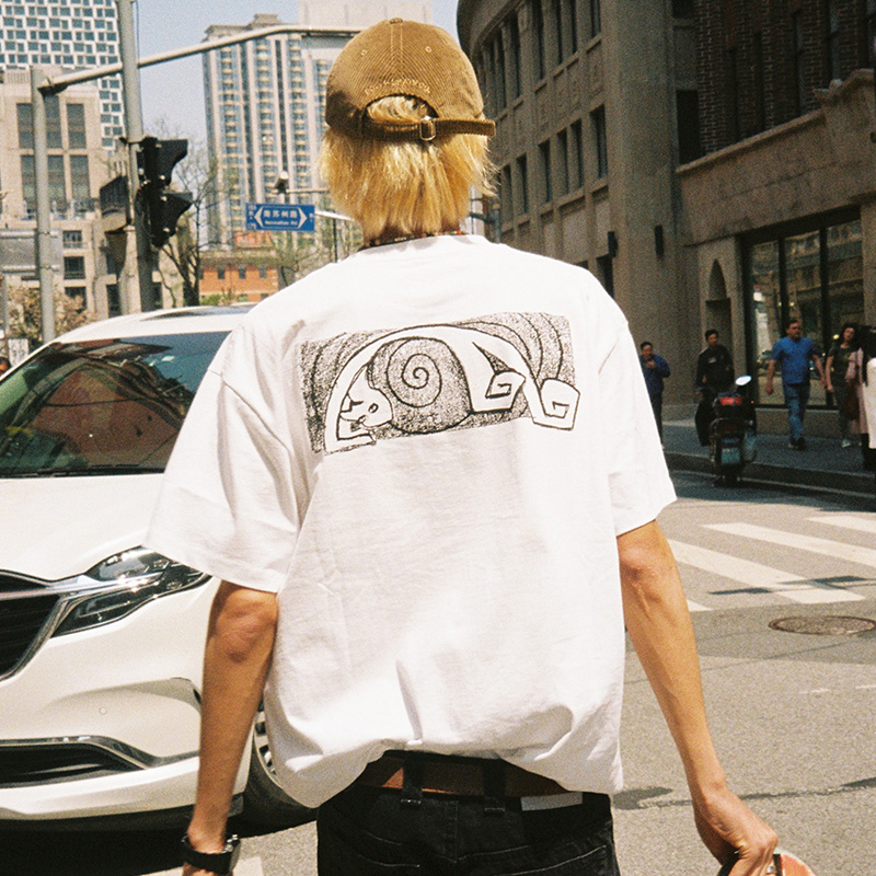 Polar Skate Co Yoga Trippin Tee 夏季重磅纯棉宽松男女短袖T恤 - 图1