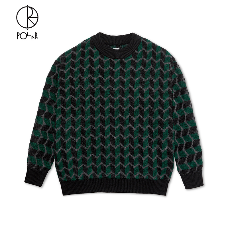 Polar Skate Co Zig Zag Knit Sweater 休闲运动男女圆领针织毛衣 - 图2