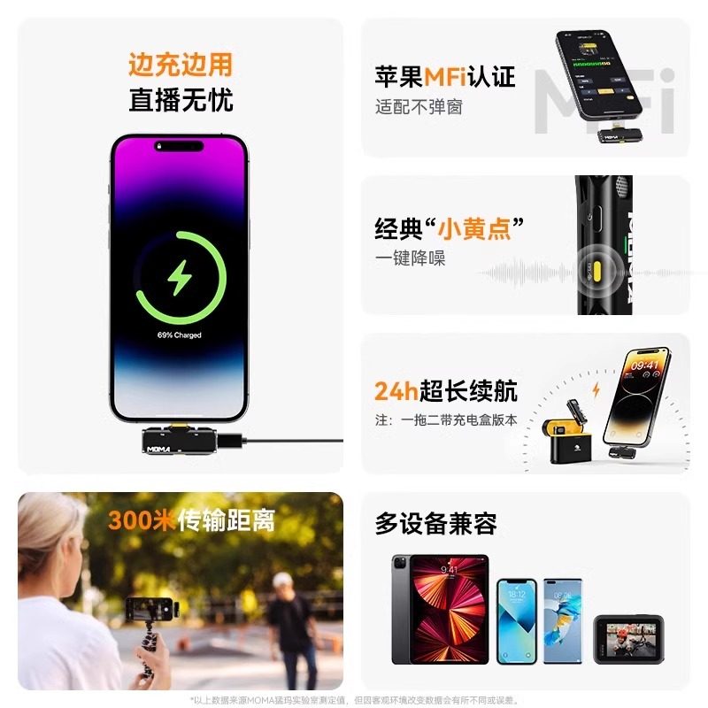 无人机麦克风适用大疆 DJIMini4Pro 御Air 3S航拍Mini2领夹式无线,淘宝优惠券,粉丝福利购,淘宝优惠卷