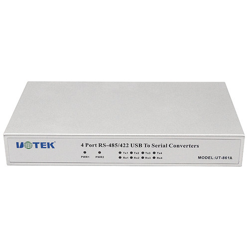 宇泰(UTEK)USB转4口RS485/422转换器 内置光电隔离正品UT-861A - 图0