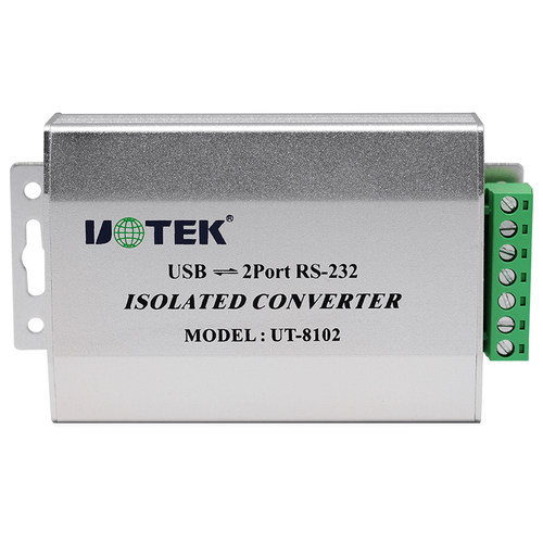 宇泰(UTEK)USB转2口RS232光电隔离接口协议转换器 正品UT-8102 - 图2