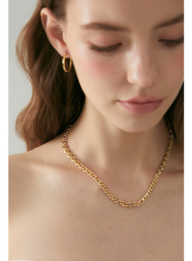 LOOPS红玛瑙松果吊坠锁骨链