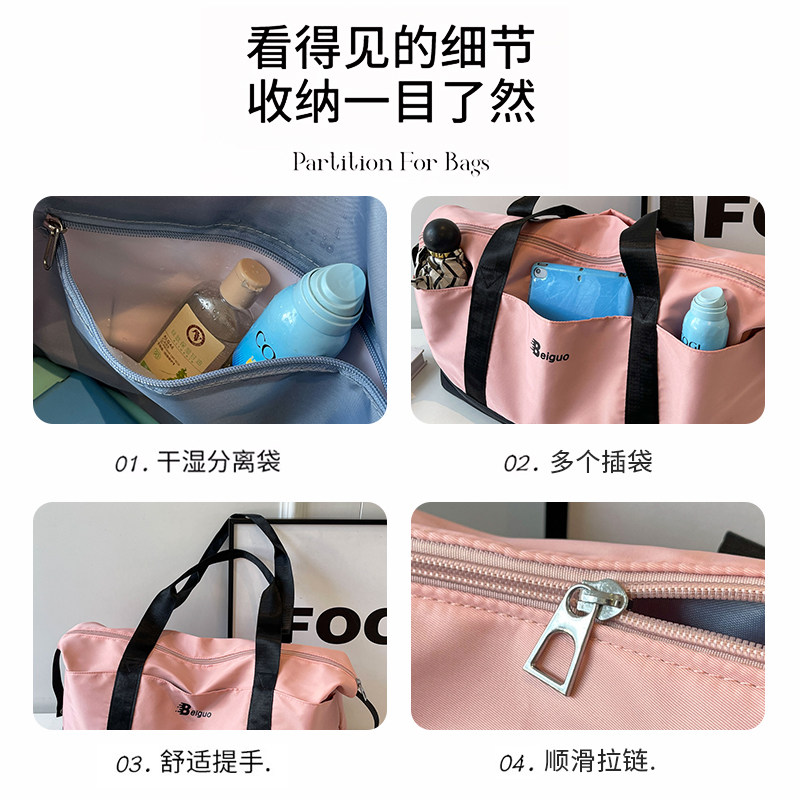 Large-capacity short-distance travel bag for business trips and carry-on boarding
