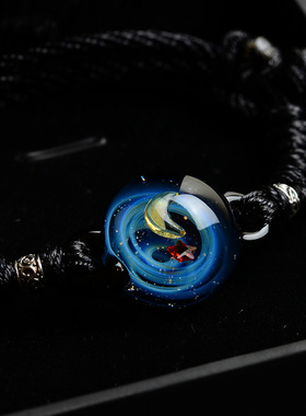 日本星空玻璃球宇宙琉璃手链