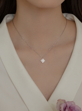 【38礼物推荐】莫桑石纯银项链