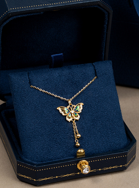【送女友】纯银新中式蝴蝶项链