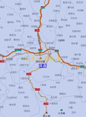 新款十堰市地图办公室挂图高清超大尺寸城区图可定制电子版可装裱