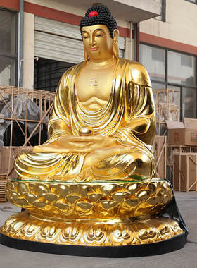 供奉2米4全金释迦牟尼佛神像