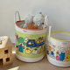 Cartoon style hand-sewn clothes toy storage bucket