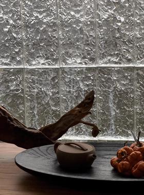 Wabi-Sabi风格木制托盘实木茶托盘高端香薰蜡烛托盘B&B装饰高价值