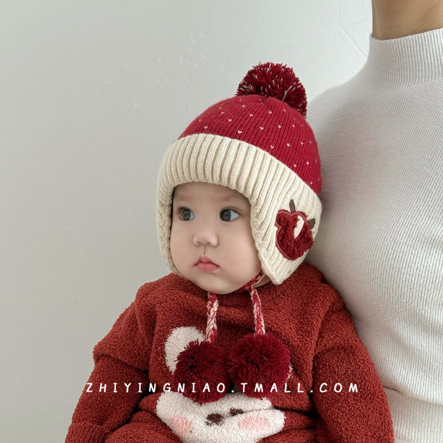 婴儿帽子秋冬季宝宝毛线帽可爱超萌护耳帽加厚保暖男童女童针织帽,淘宝优惠券,粉丝福利购,淘宝优惠卷