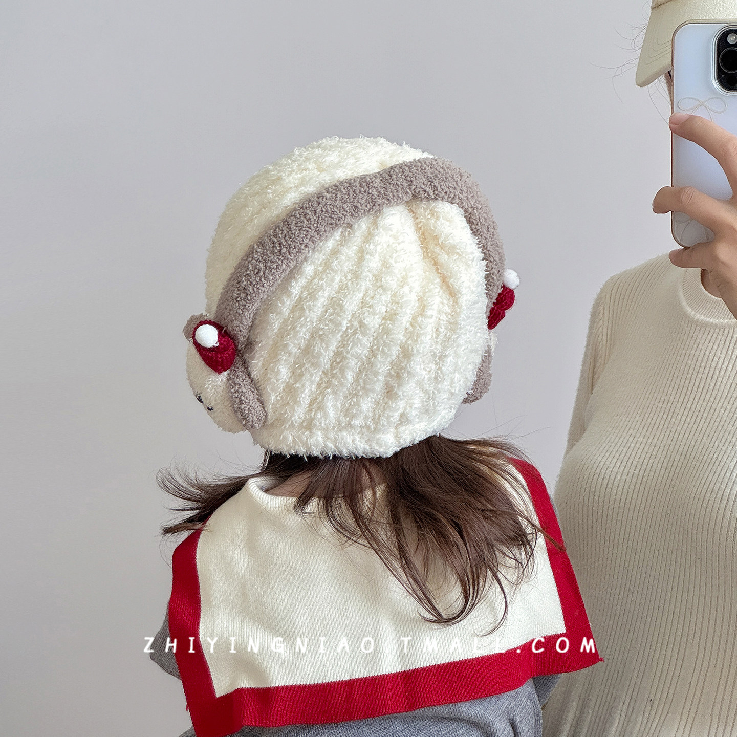 儿童帽子秋冬季宝宝毛线帽可爱超萌护耳帽加厚保暖防风女童针织帽,淘宝优惠券,粉丝福利购,淘宝优惠卷