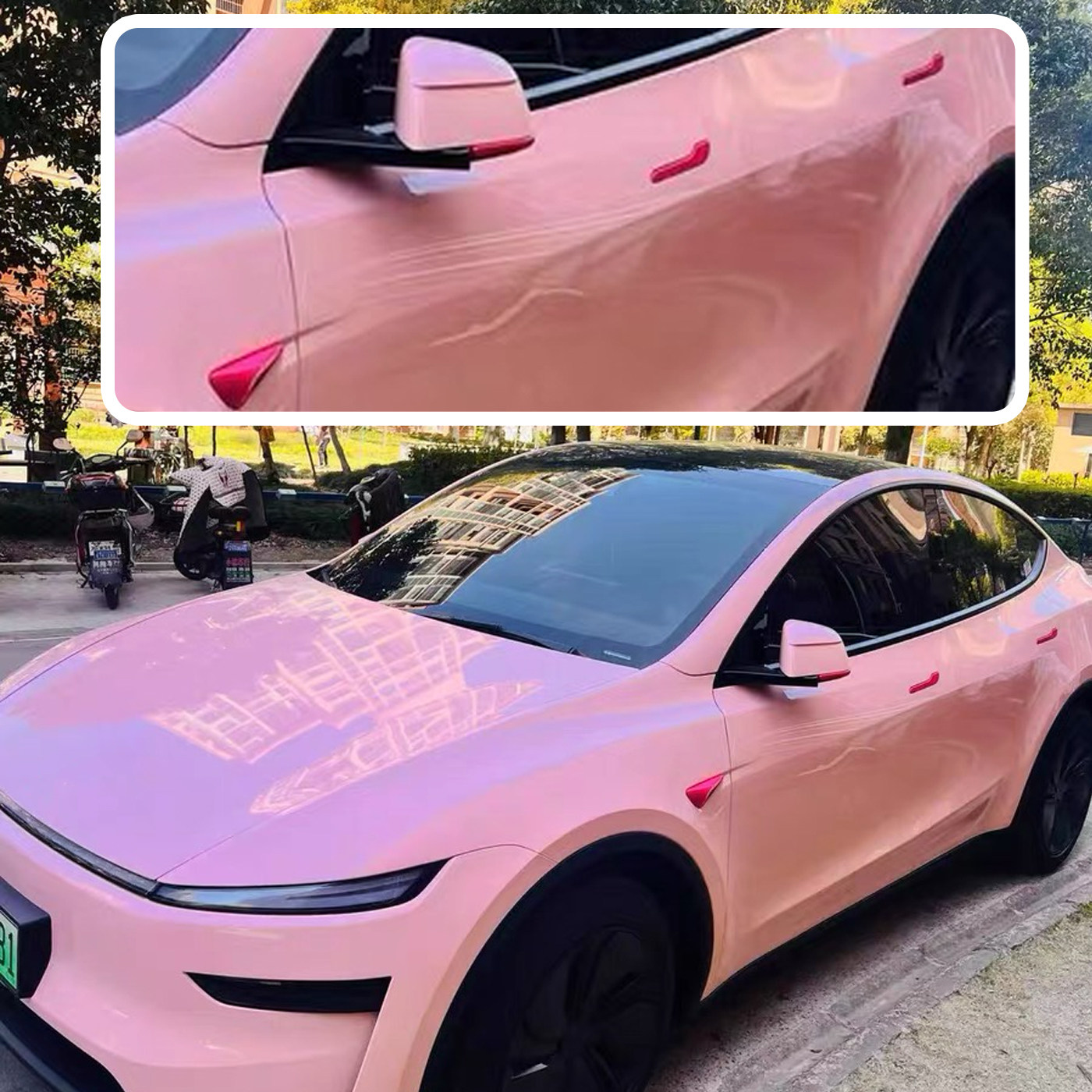 适用特斯拉焕新Model3/Y门拉手硬壳贴片YL车门把手防刮蹭改装配件,淘宝优惠券,粉丝福利购,淘宝优惠卷