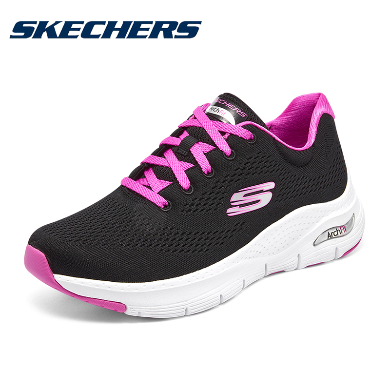 Skechers斯凯奇女鞋网面透气跑步鞋夏季新款官方旗舰店轻弹运动鞋-图3