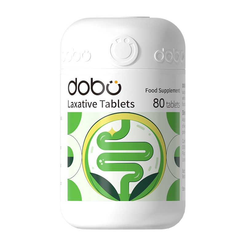 dobo噗噗片80粒便膳食纤维秘酵素排润肠胶囊便西梅清清片英国进口