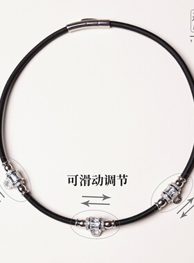 泰国原版乳胶一三挂佛牌链子弹力绳轻奢微镶钻扣锁骨短链唐卡挂绳