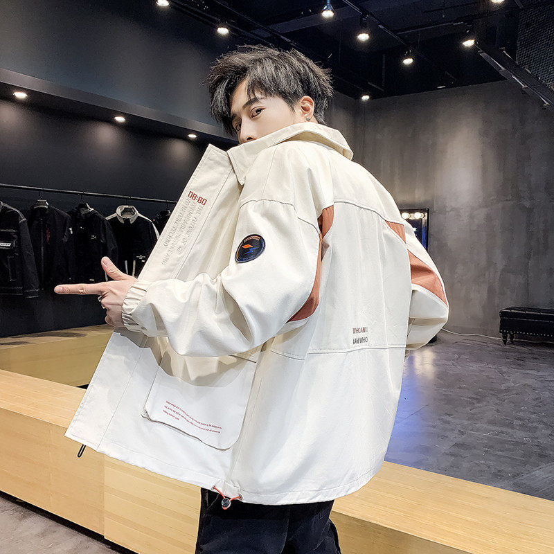 男士秋季2020新款韩版休闲工装夹克 西部型男夹克