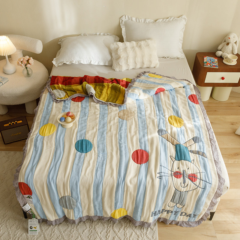 A类纯棉十层纱布儿童泡芙被春秋被空调被夏凉被秋被加厚保暖全棉,淘宝优惠券,粉丝福利购,淘宝优惠卷