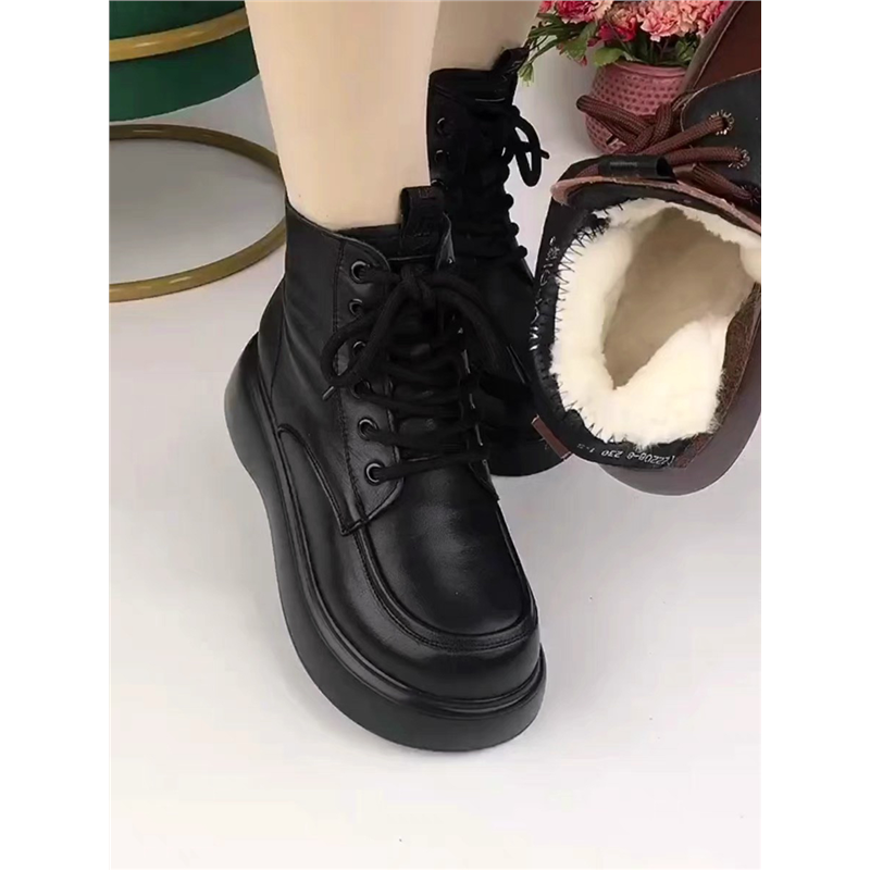 断码品牌鞋真皮羊毛雪地靴女2024秋冬款厚底皮毛一体加绒加厚棉靴,淘宝优惠券,粉丝福利购,淘宝优惠卷