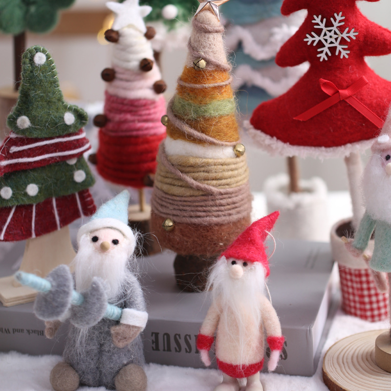 亚马逊圣诞老人布置场景创意玩偶圣诞树挂件装饰品道具配饰 - 图1
