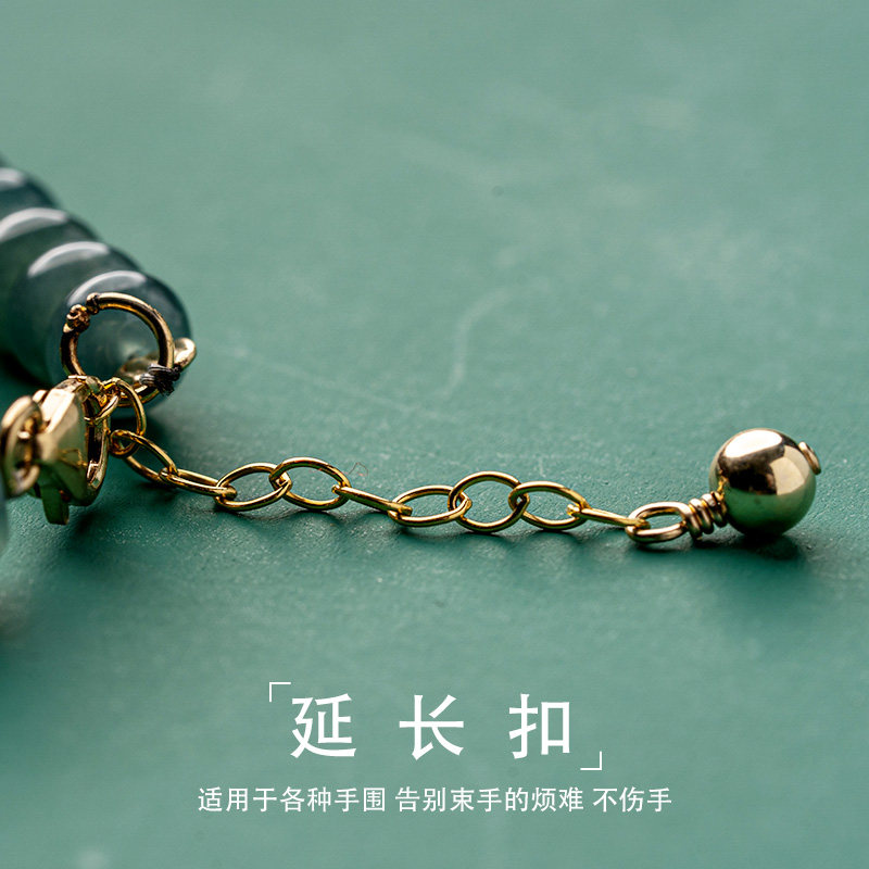 秀气冰凉冰种蓝水天然翡翠女夏手链 国禄手链