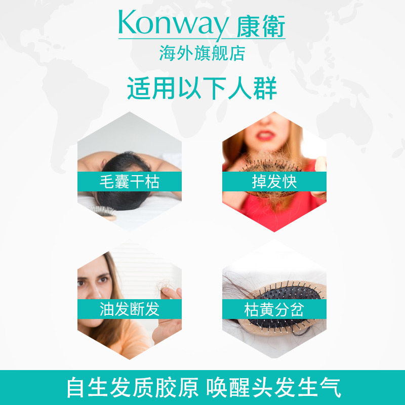 胱氨酸养血生发黑发胶囊片掉头发 Konway康卫海外锯棕榈