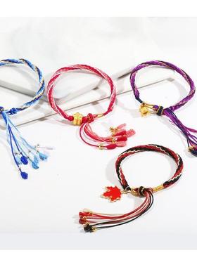 Genshin Impact Bracelet anime Weaving Hand Rope Impression D