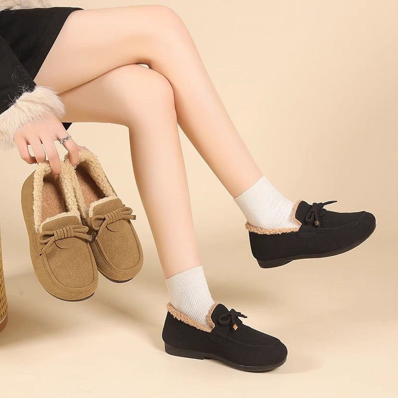 老北京布鞋女棉鞋妈妈鞋冬季加绒加厚保暖一脚蹬豆豆鞋休闲毛毛鞋,淘宝优惠券,粉丝福利购,淘宝优惠卷