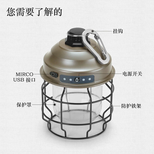 Светодиодный дорожный атмосферный сверхдлинный ретро подвесной светильник для кемпинга, в американском стиле