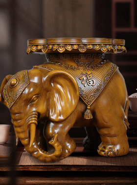 大象凳子摆件乔迁礼品