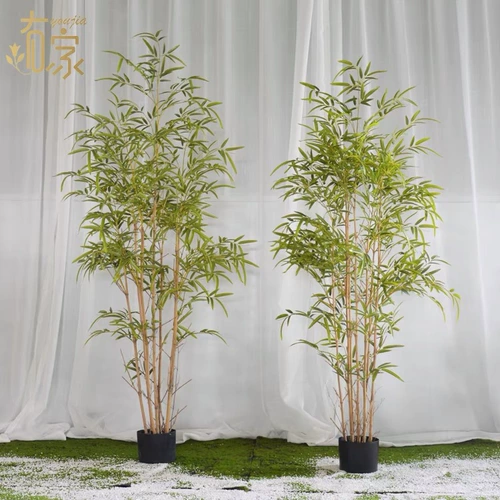 Новая китайская симуляция бамбука ландшафтная комната декоративное горшечное чайное домик