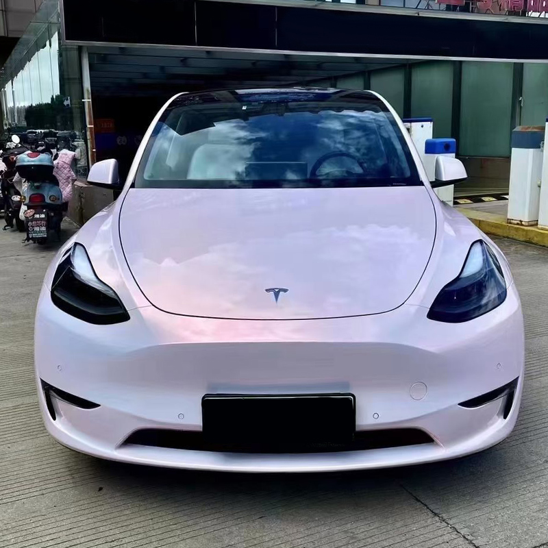 柔光妃子笑花悦粉汽车摩托车改色膜全车膜车身保护漆面膜整车贴膜 - 图3