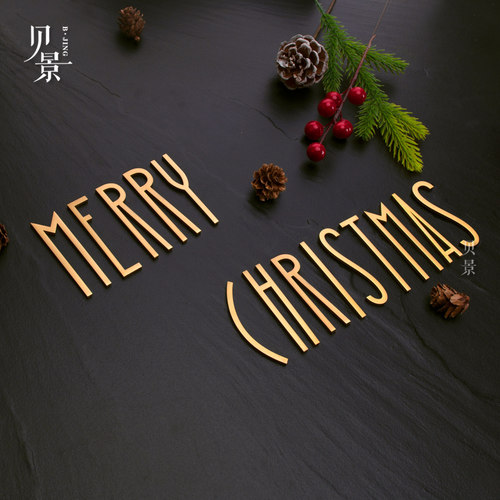 复古北欧ins黄铜数字英文号码门牌号家用宾馆酒店客房墙面装饰 - 图2