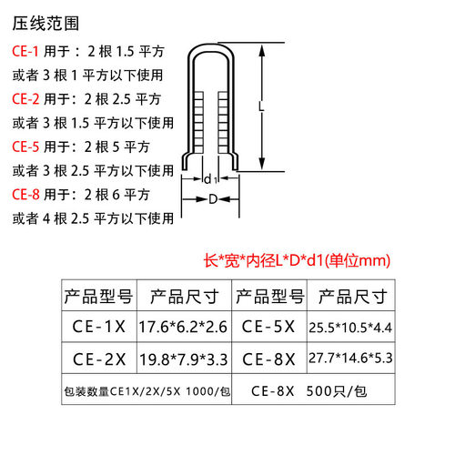 耐高温压线帽CE1X/2X/5X/8X压线帽750度闭端子奶嘴咀接线帽V0阻燃 - 图1
