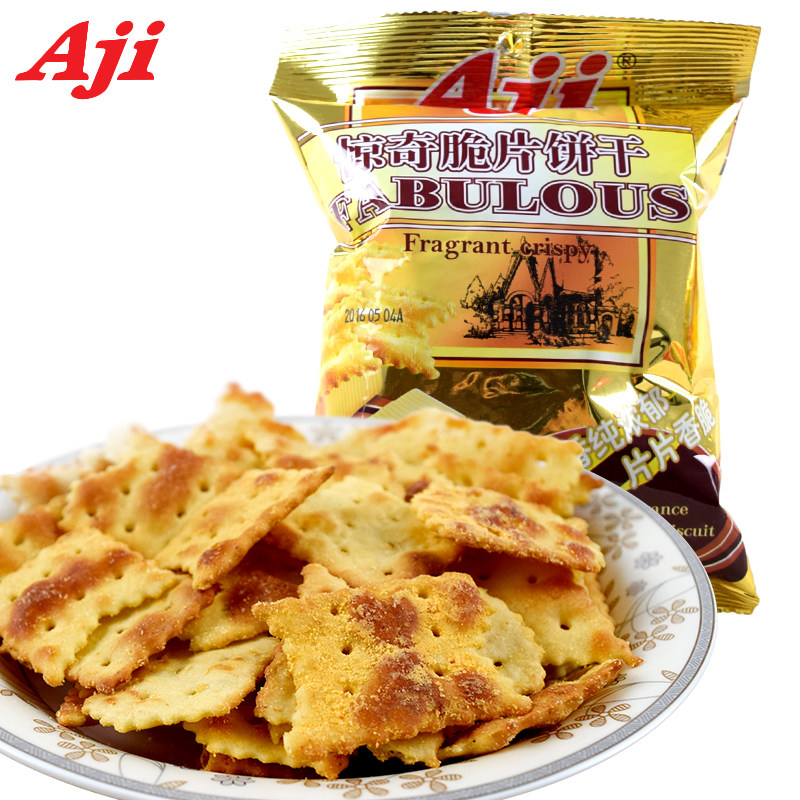 aji惊奇脆片小包咸味不规则饼干 aji果子町薄脆饼干