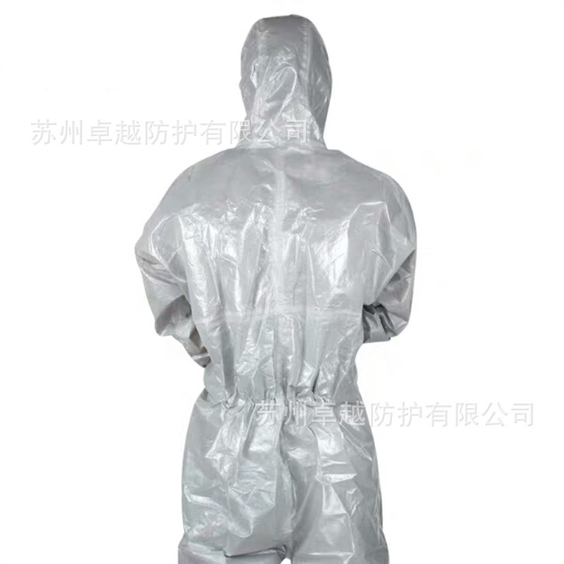 3M4570带帽连体防化服防化学液体喷溅颗粒物喷漆喷雾耐酸碱防护服 - 图3