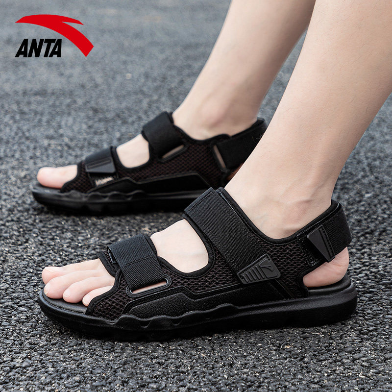 安踏凉鞋男春夏季新款官方旗舰正品男士户外沙滩鞋运动凉鞋男款 - 图0