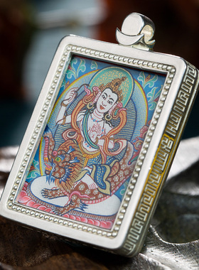 极速布达拉e宫西藏手绘唐卡吊坠男随身本命年十二生肖藏式饰品挂