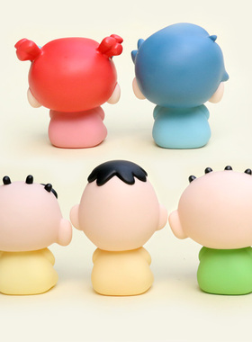 q版呆萌可爱玩偶汽车桌面摆件