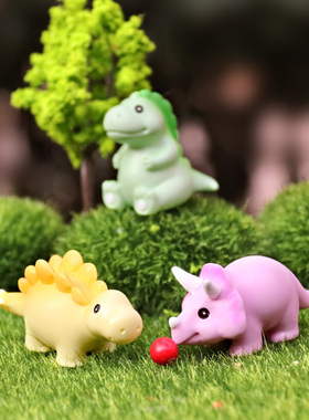 树脂可爱小恐龙盲盒玩具摆件