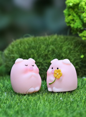 卡通小猪手办模型玩偶公仔盲盒