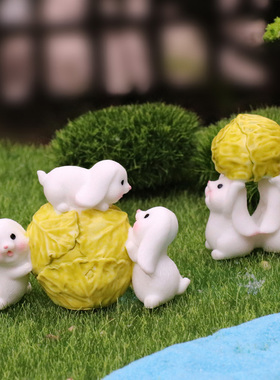 可爱风盲盒垂耳小白兔卡通动物