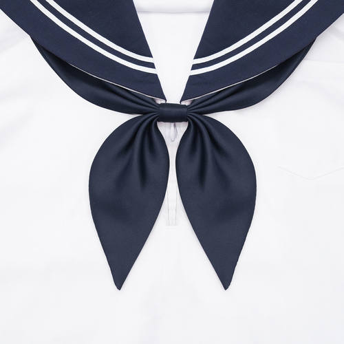 金鱼草结jk领结仿三角巾免打水手服领巾日系蝴蝶结制服领花酒红色 - 图3