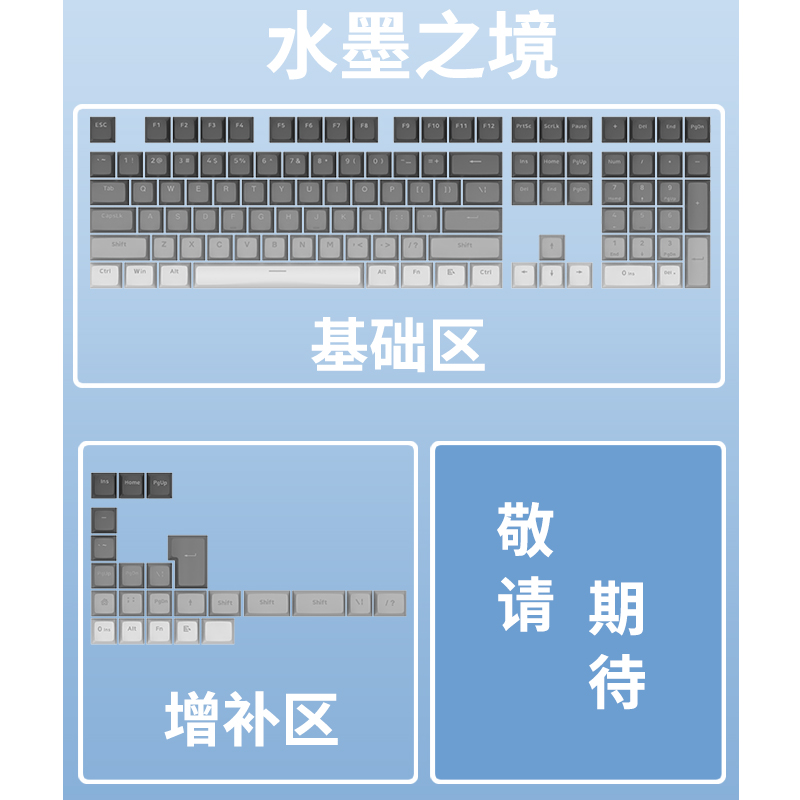 et机械键盘渐变键帽正刻客制化PBT透光字符MAD高度68/87/98/108/-图2