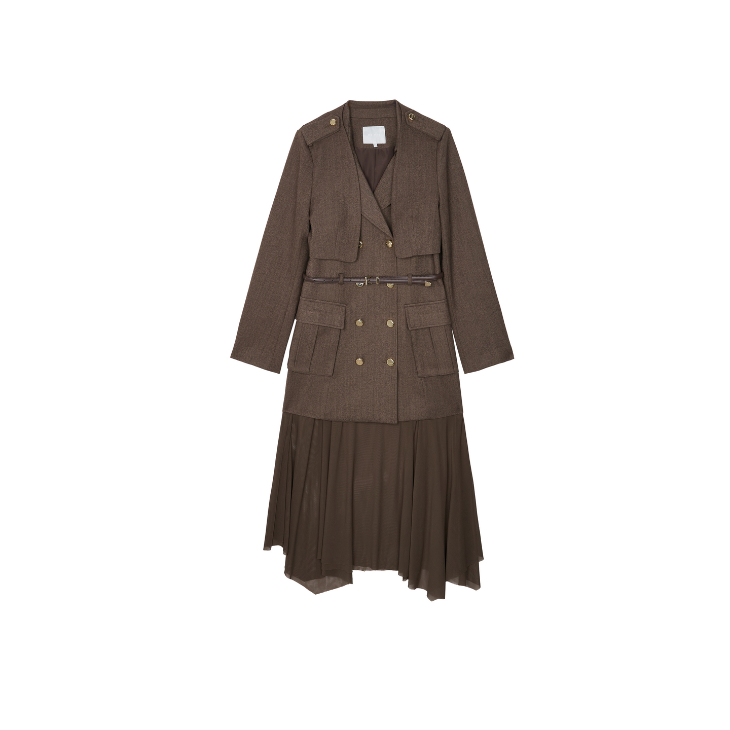 REVAN芮范2025冬季新品琥珀流光风正装改造西装连衣裙RL91101342 - 图3