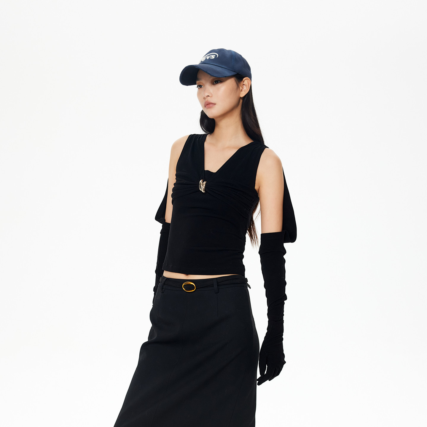 REVAN芮范设计师款露背扭结手套袖单衣RL90801235,淘宝优惠券,粉丝福利购,淘宝优惠卷