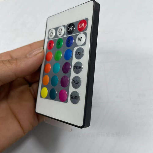 RGB氛围led灯LED智能RGB24灯条键遥控器小夜灯灯彩色灯泡控制器 - 图2