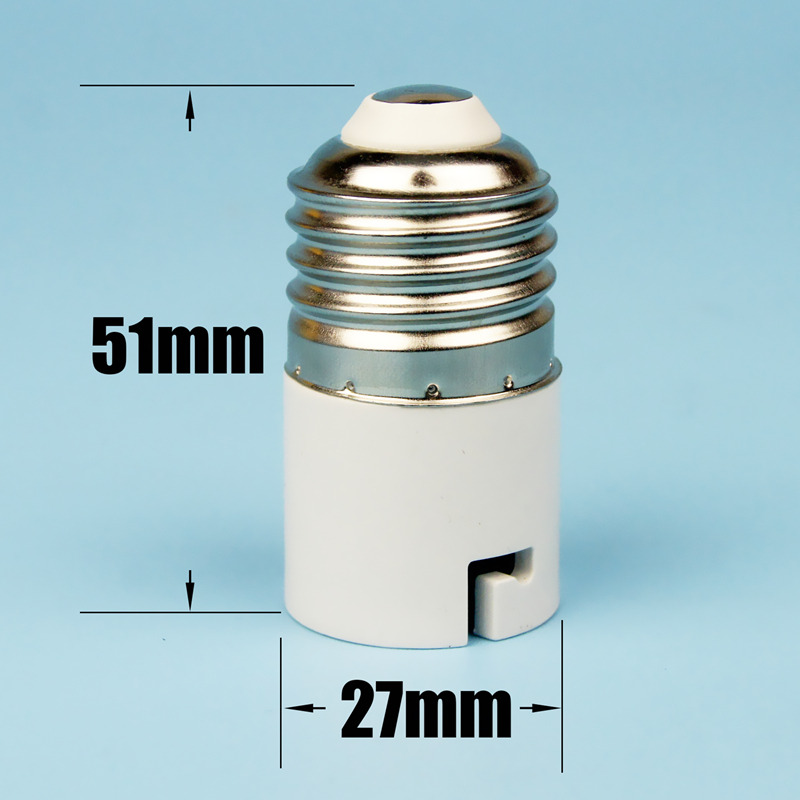 耐高温卡口转螺口转换灯头灯座  老式b22转 E27转B22灯头转换器 - 图1