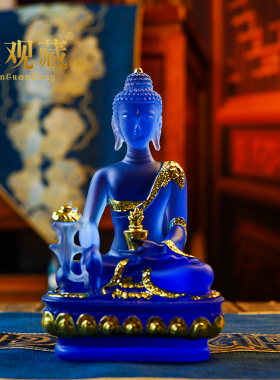 精美造像药师佛佛堂供奉平安摆件