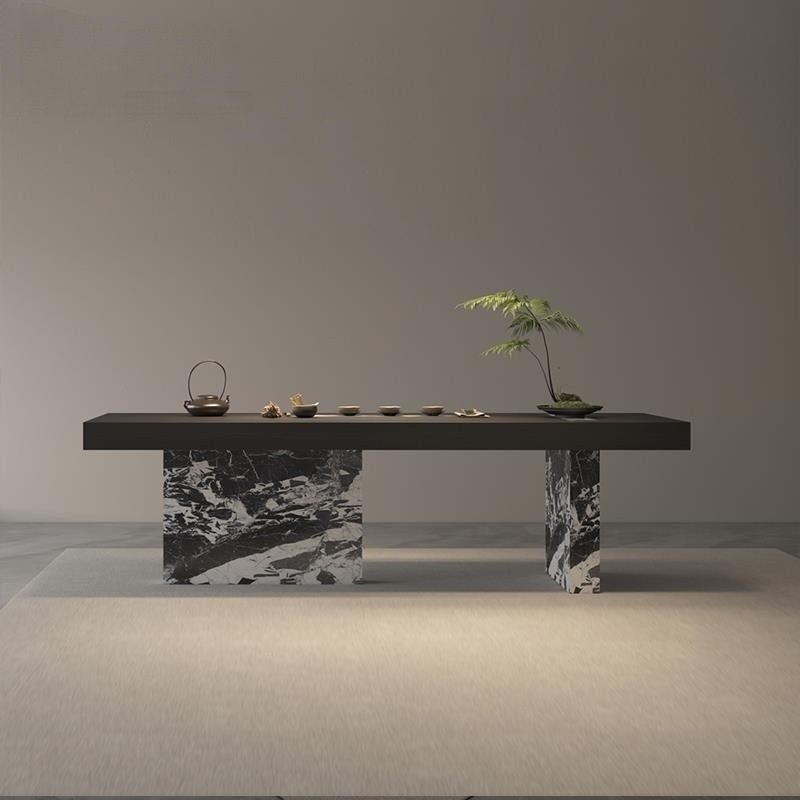 高端轻奢岩板茶台新中式大理石茶桌椅组合酒店会所家用高级感家具,淘宝优惠券,粉丝福利购,淘宝优惠卷